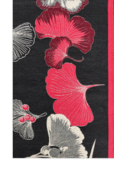 FLORAL NOIR WRAP-RED