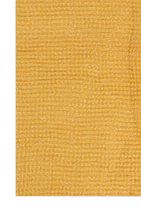 GRACEBEAD TEXTURED TASSEL SCARF-MUSTARD