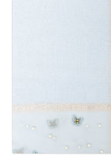 TWILIGHT GARDEN MESH SCARF-S-BLUE
