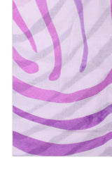 TROPICAL LINE FLOW SCARF-PURPLE