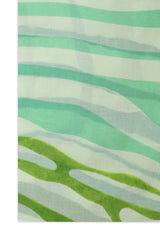 TROPICAL LINE FLOW SCARF-GREEN