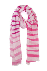 TROPICAL LINE FLOW SCARF-PINK
