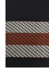 AUTUMN CLASSIC SCARF-RUST/BLK