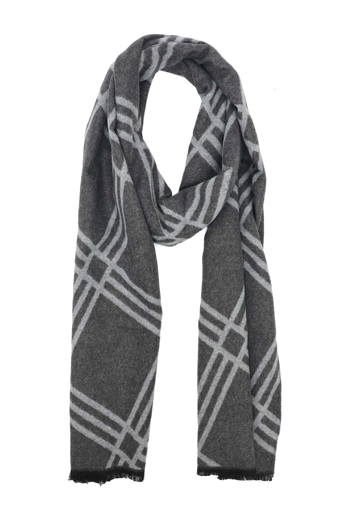 BOLD LEGACY SCARF-GREY