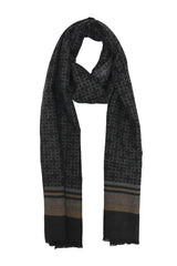 SIGNATURE MUSE SCARF-CHARCOL