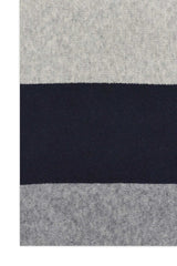 STRIPE METRO SCARF-NAVY/GRY