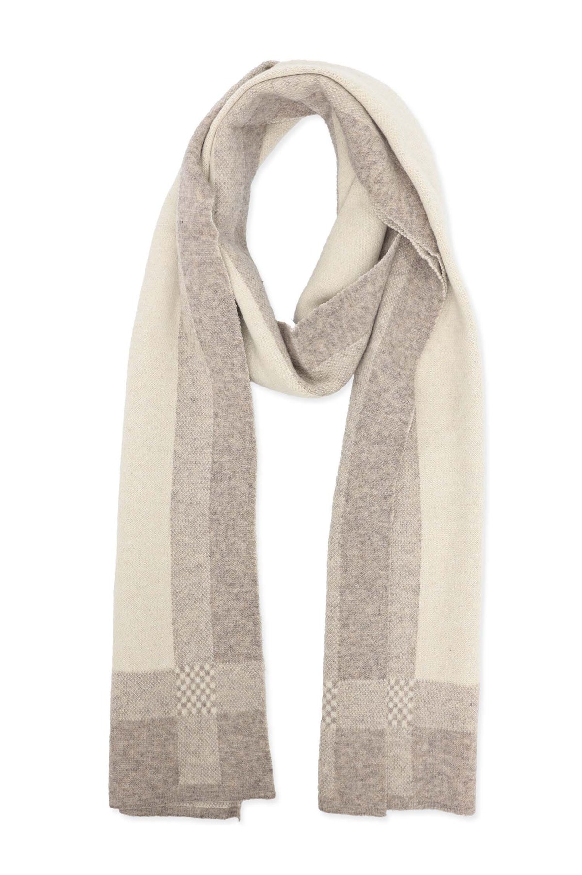 STYLISH EDGE WINTER SCARF-BEIGE