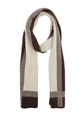STYLISH EDGE WINTER SCARF-BROWN