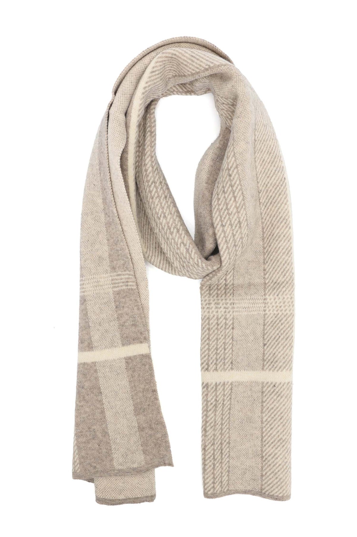 CHUNKY CHECK WARM-BEIGE