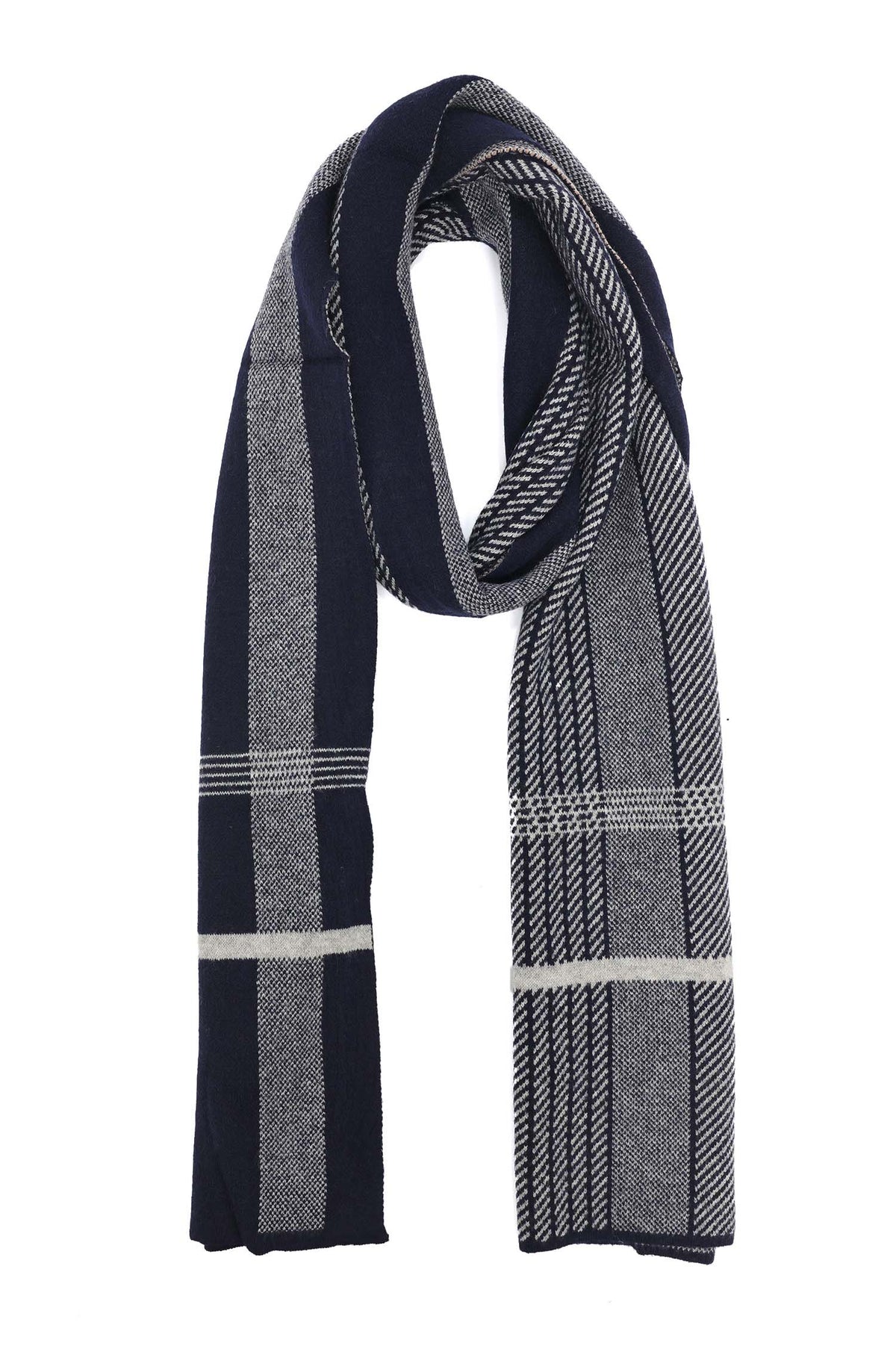 CHUNKY CHECK WARM-GREY