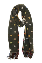 DOT CLOUD SCARF-GREY