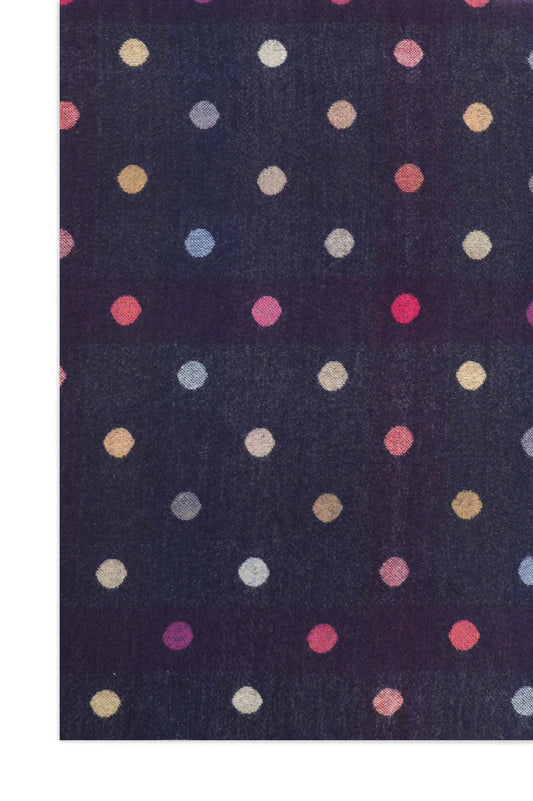 DOT CLOUD SCARF-NAVY