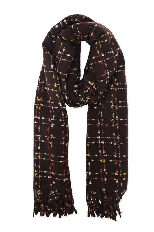 SEASONAL TRAIL SCARF-BROWN