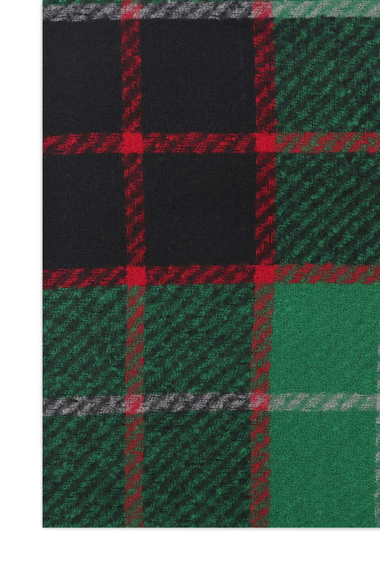 MODERN CHECK SOFT SCARF-GREEN
