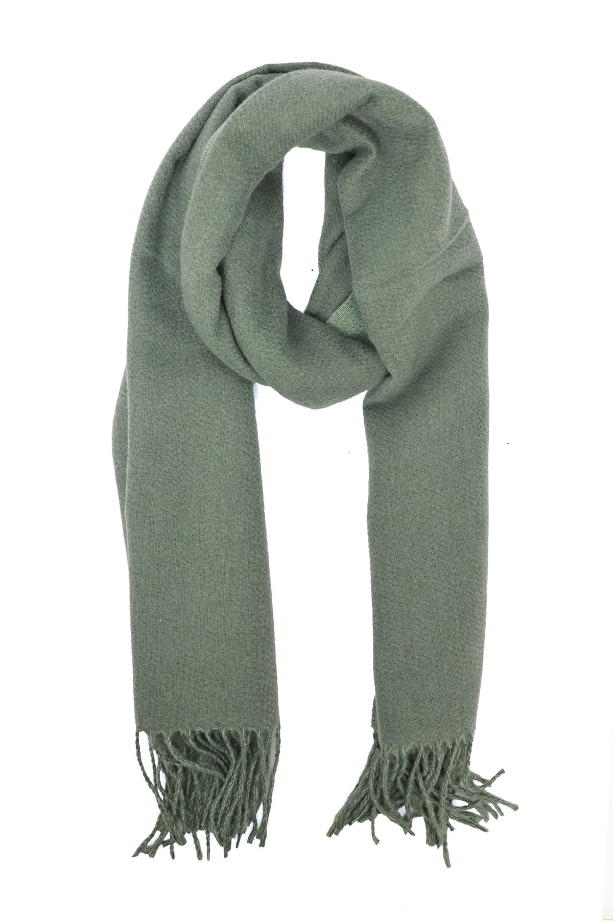 NORDIC WOOLEN WRAP-GREEN