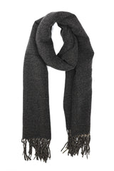 NORDIC WOOLEN WRAP-CHARCOL