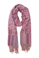 ROYAL FLORAL SCARF-PINK