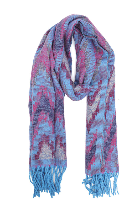 ZIGWAVE SOFT BLEND SCARF-BLUE