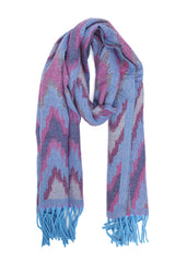 ZIGWAVE SOFT BLEND SCARF-BLUE