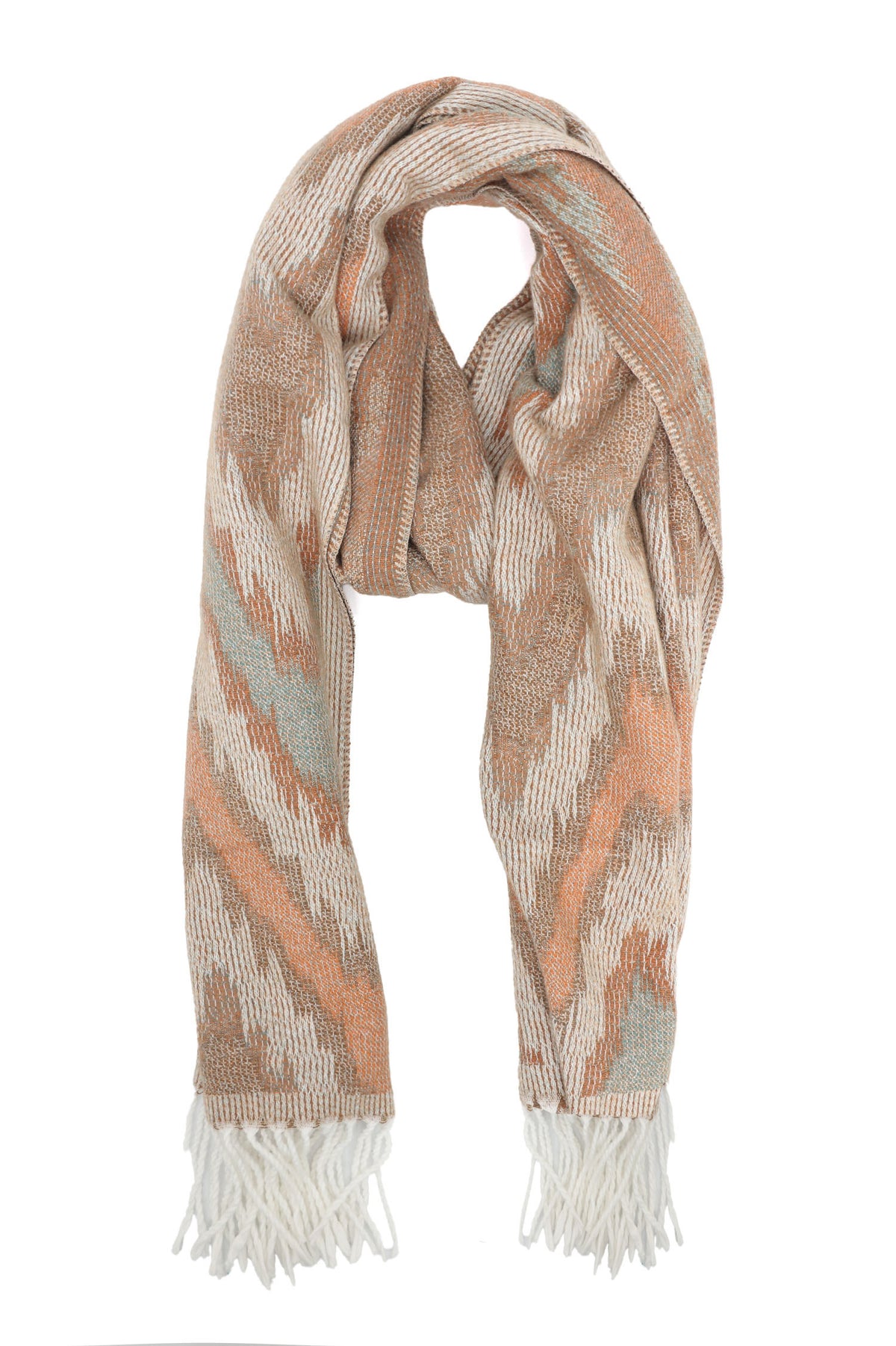 ZIGWAVE SOFT BLEND SCARF-BEIGE
