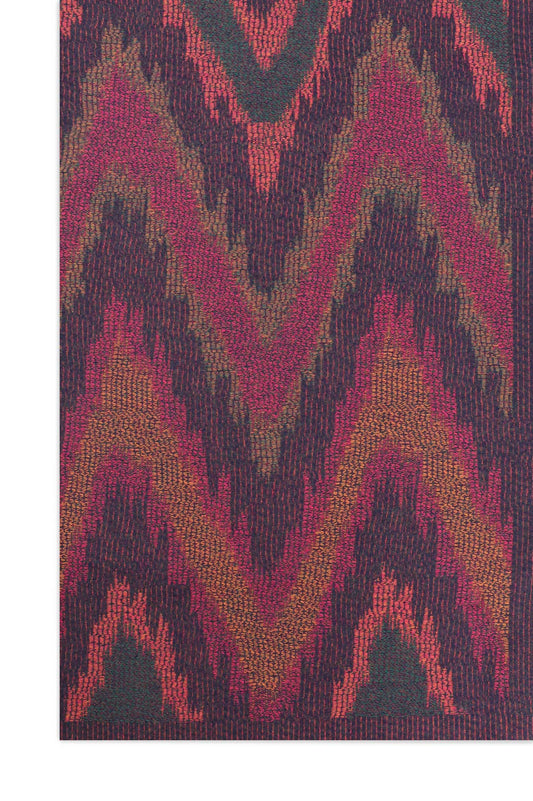 ZIGWAVE SOFT BLEND SCARF-BROWN/PINK