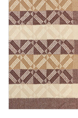 TWIN TASSELED WOOL SCARF-BROWN