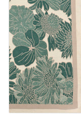 FLORAL SOFT SCARF-GREEN