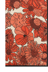 FLORAL SOFT SCARF-ORANGE