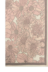 FLORAL SOFT SCARF-DUST/PINK