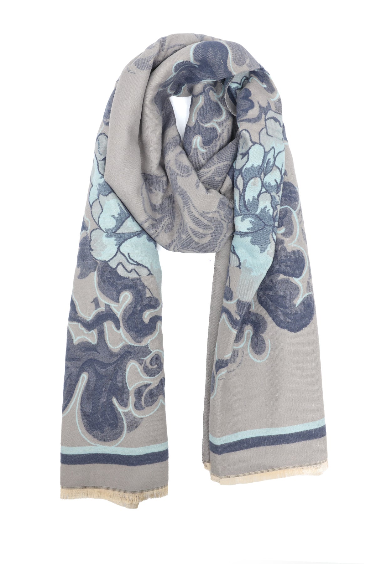 TIMELESS CHARM SCARF-GREY