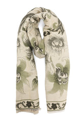 LUXURIOUS WOOL SCARF-GREY