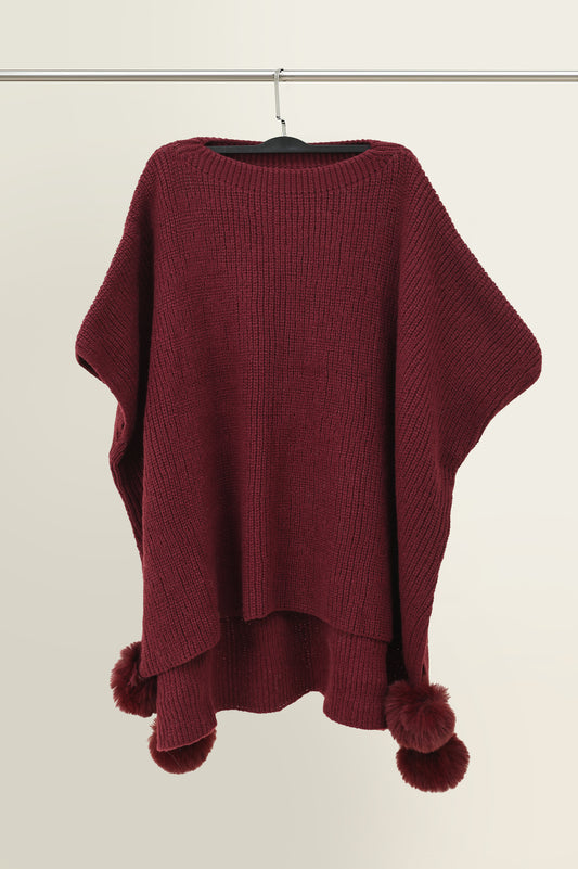 THE POMMELO WRAP-MAROON