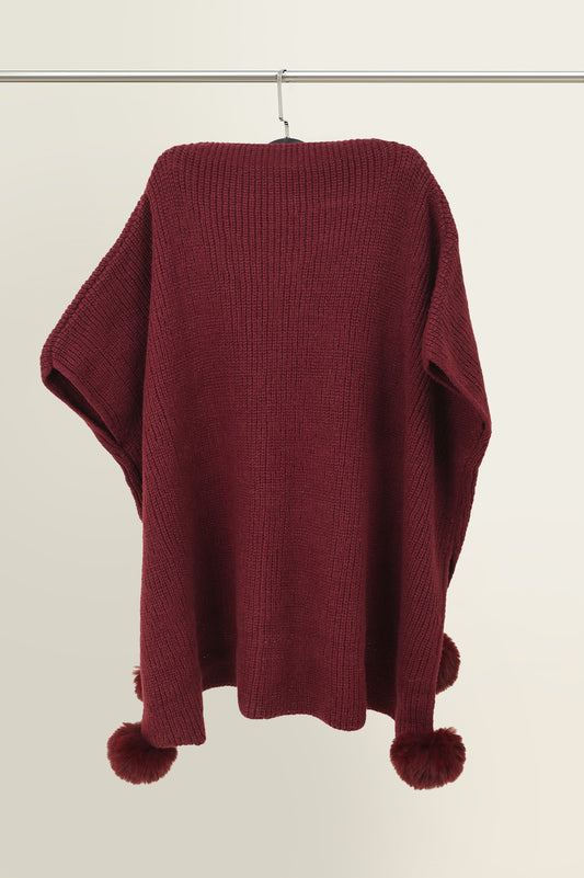 THE POMMELO WRAP-MAROON