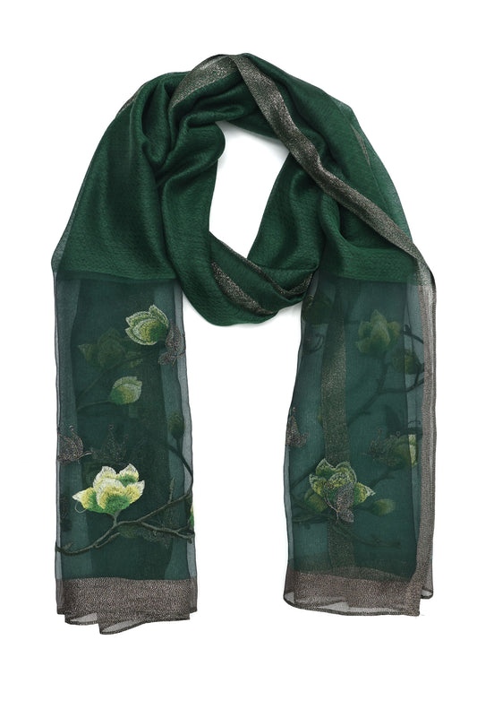 DELUXE EMBROIDERED STOLE-GREEN