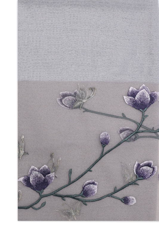 DELUXE EMBROIDERED STOLE-GREY