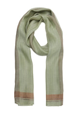 CASUAL FINE LINE SCARF-OLIVE