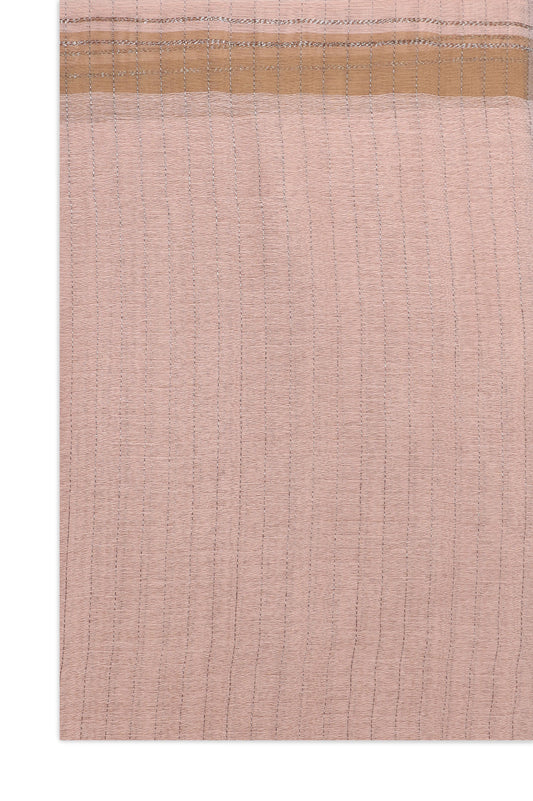 CASUAL FINE LINE SCARF-TAUPE