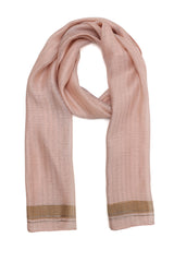 CASUAL FINE LINE SCARF-TAUPE
