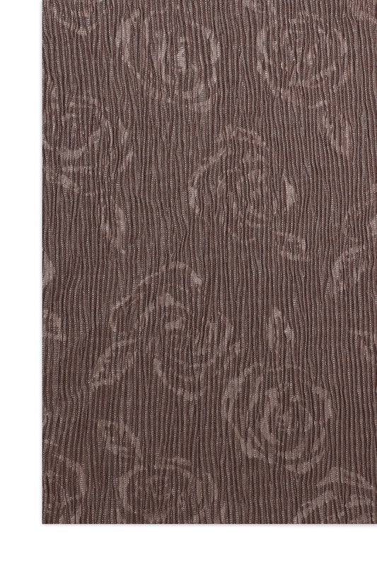CRUSHED FABRIC SOFT WRAP-DK/BROWN