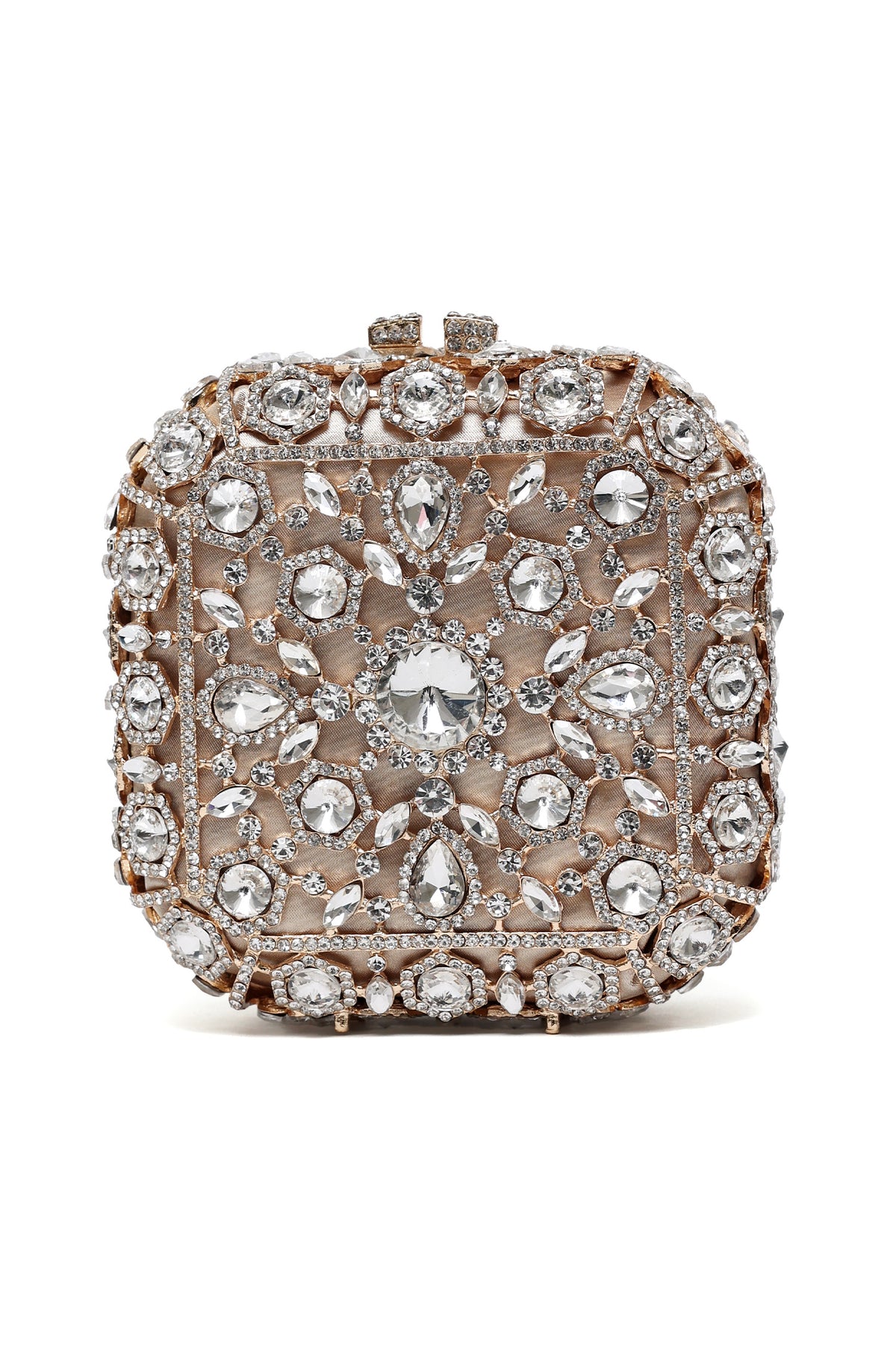 ELYSIAN ORNAMENTAL CLUTCH-SILV/GOLD