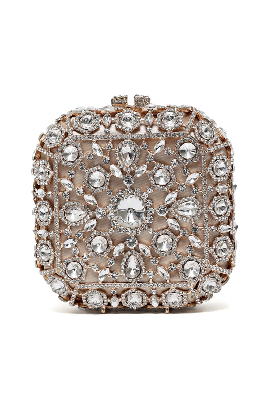 ELYSIAN ORNAMENTAL CLUTCH-SILV/GOLD