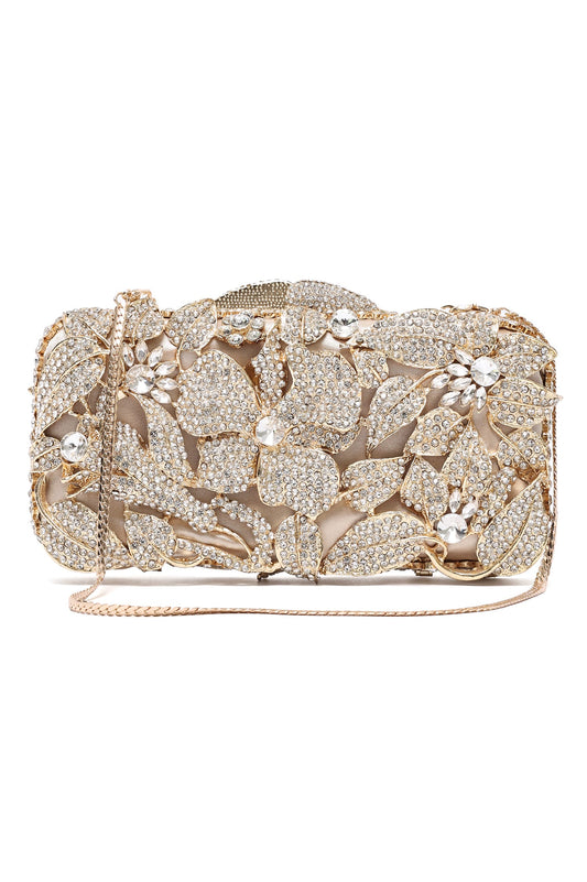 BLOOMING CLUTCH-SILVER-GOLD