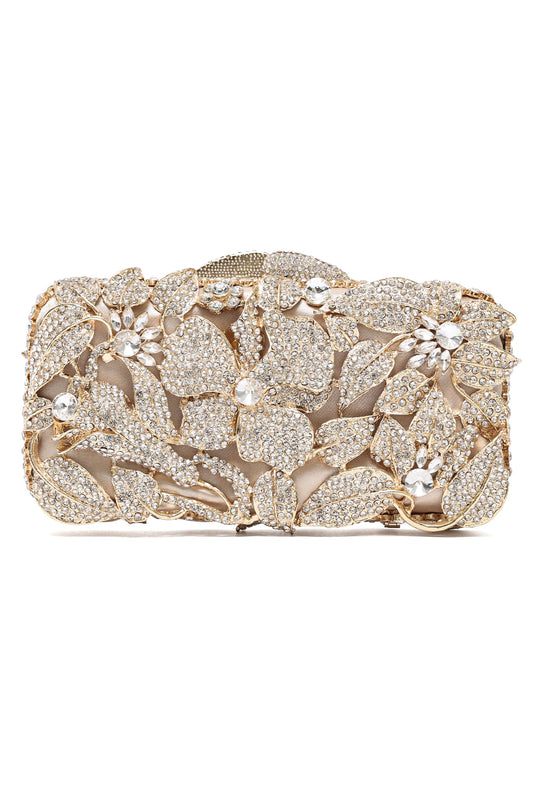 BLOOMING CLUTCH-SILVER-GOLD