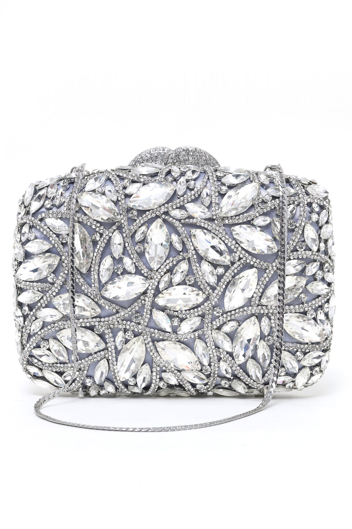 ORNATE CLUTCH-SILVER