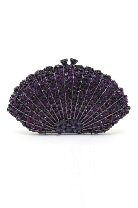 CRYSTAL CLUTCH-PURPLE