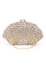 CRYSTAL CLUTCH-SIL-GLD
