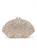 CRYSTAL CLUTCH-SIL-GLD