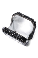 PRISM TILE CLUTCH-SILV/BLK