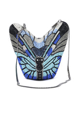 WING GLOW CLUTCH-MIX-BLUE