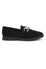 SUEDE SLIPONS-BLACK